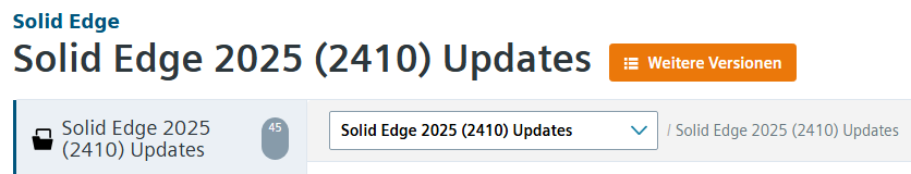 Siemens Support Center: Solid Edge 2025 (2410) Updates