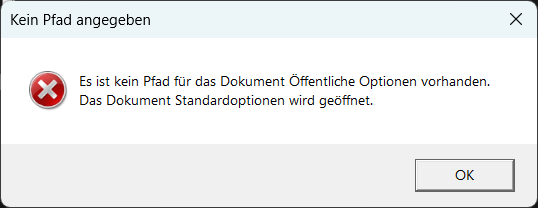 Solid Edge seadmin: Kein Pfad angegeben – Standardoptionen werden geöffnet